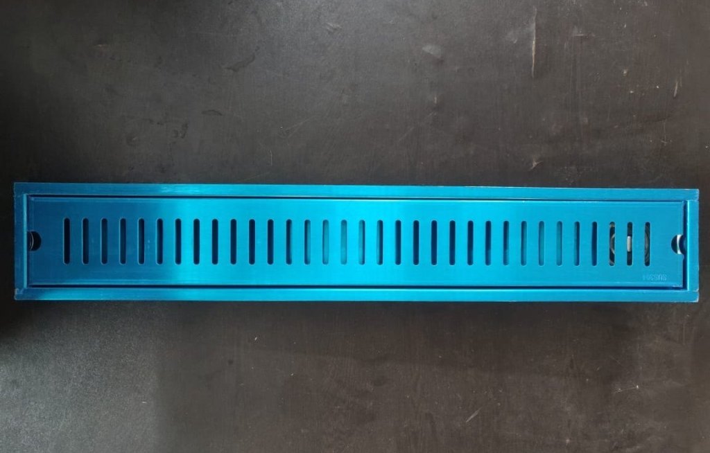 Blue Metal Vent Grill