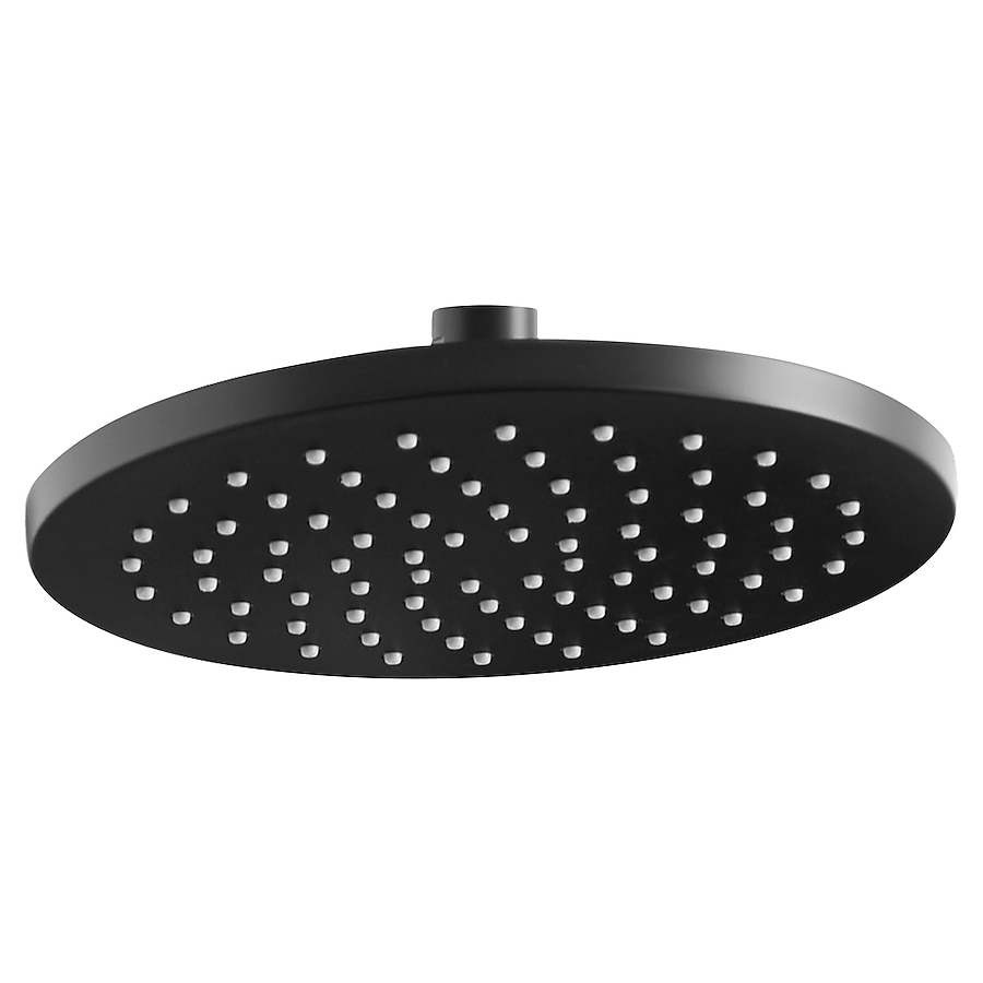Round Rain Shower Head (Black)