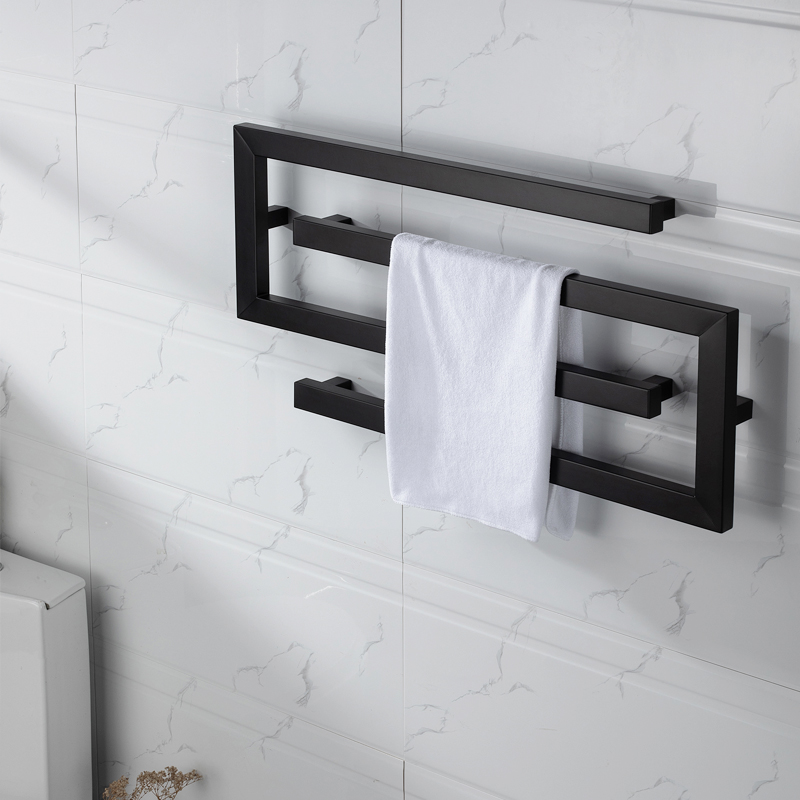 Black C Type Towel Rail